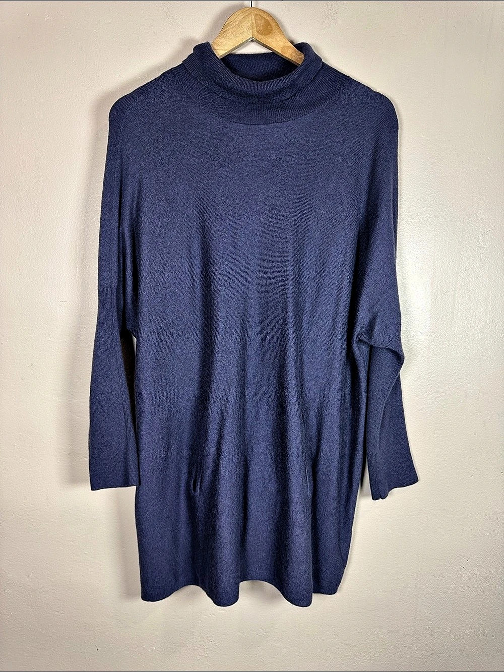 Soft Surroundings Sweater Tunic Plus Size Size 2X Turtleneck Stretch Wool Angora